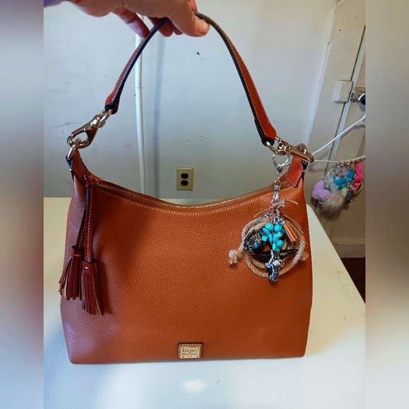 Tan satchel